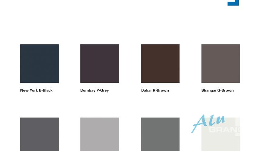 Couleurs et nuances aluminium