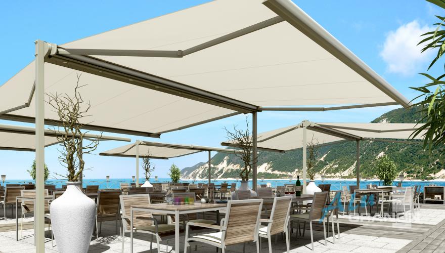 Stores doubles sur pieds